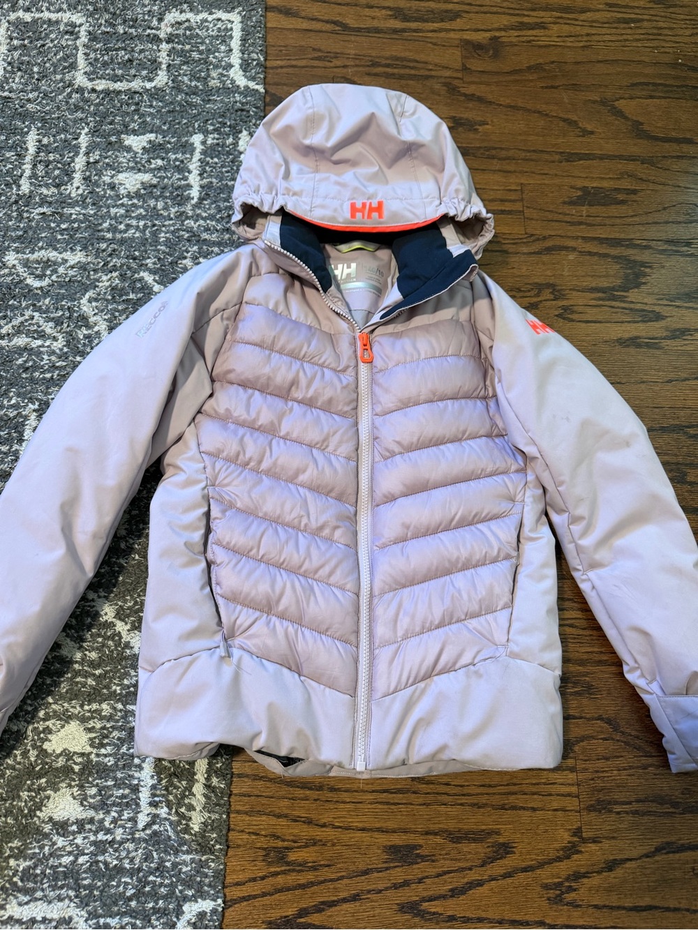 Helly Hansen Kids' Light Lavender Puffer Jacket with Hood